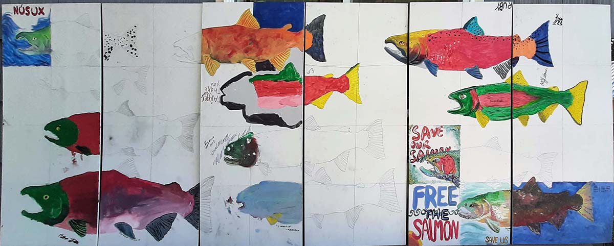 2023 01 01 Salmon Mural Work in Progress 9 24 22 1200x482