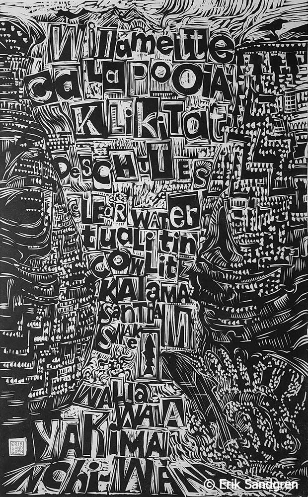 Erik Sandgren woodcut