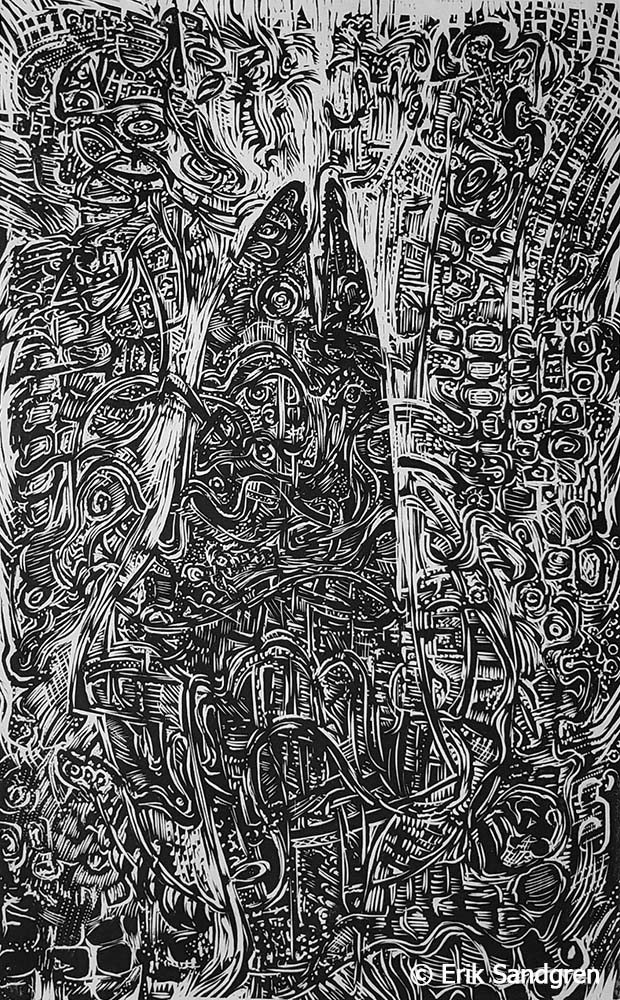 Erik Sandgren woodcut